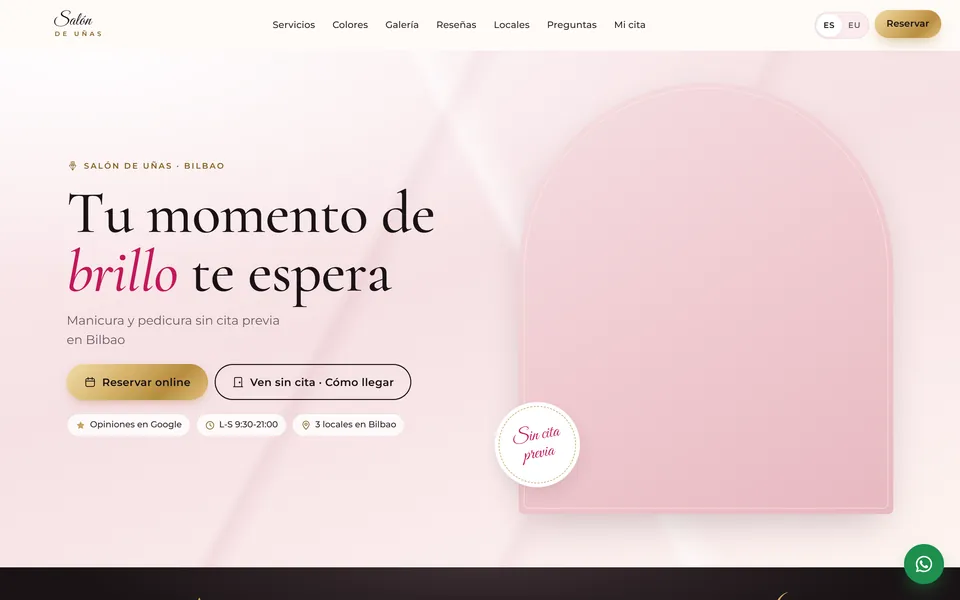 Portada en el ordenador: Reservar online o venir sin cita